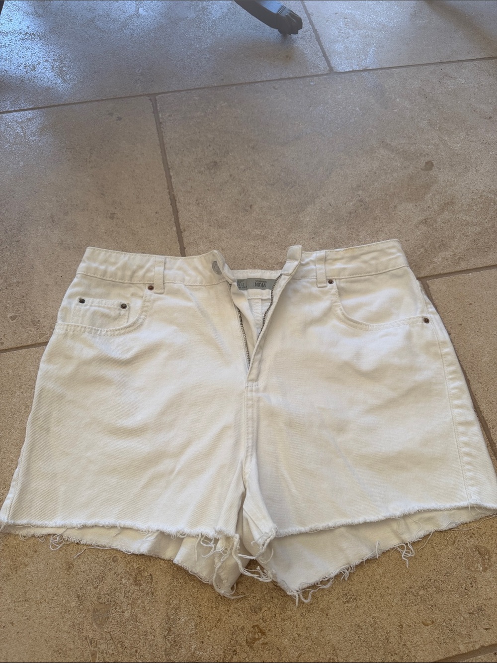 Topshop White Mom Jeans